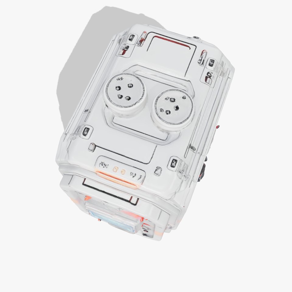 Futuristic Energy Capsule model pack with intricate details